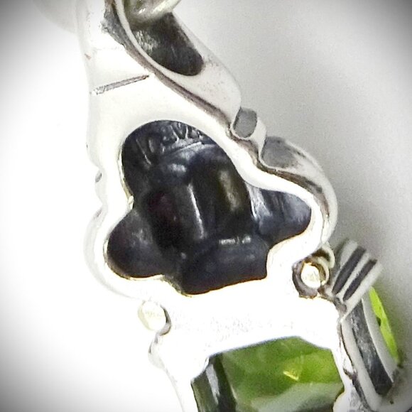 LAGOS Caviar Sterling Silver 18K Yellow Gold Faceted Green Peridot Link Bracelet - Picture 10 of 13